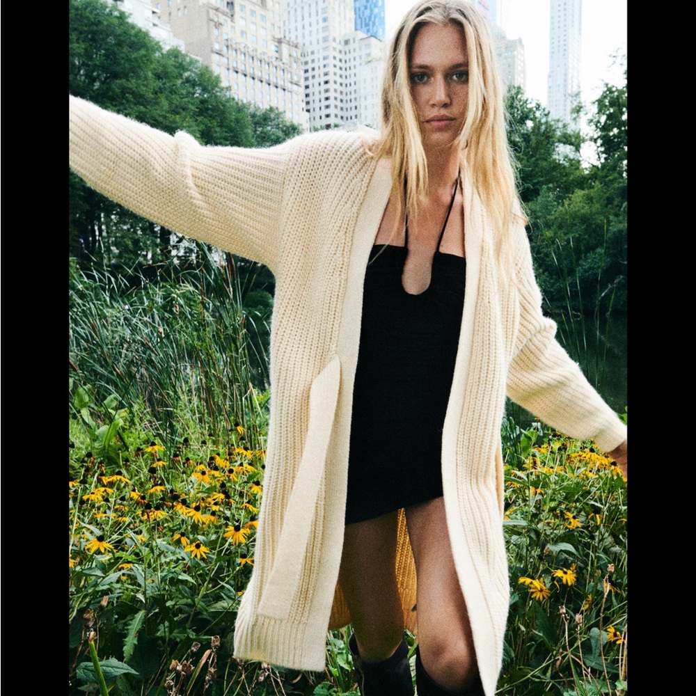 Zara Wrap Front Knit Cardigan